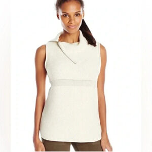 ELIE TAHARI | Brighton Wool &Cashmere Blend Sleeveless Turtleneck Sweater Size S